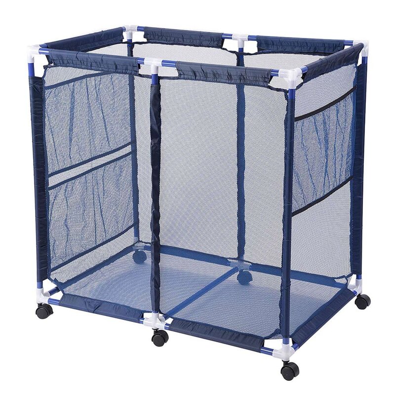 pool storage mesh bin